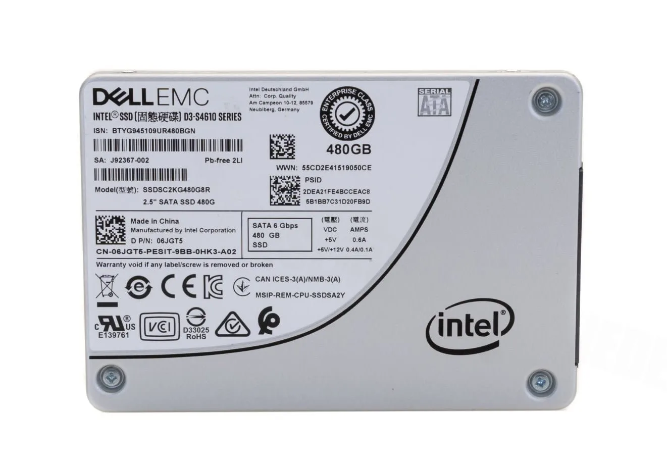 Dell EMC 480GB SATA 6Gbps SFF D NEW P/N: 06JGT5 