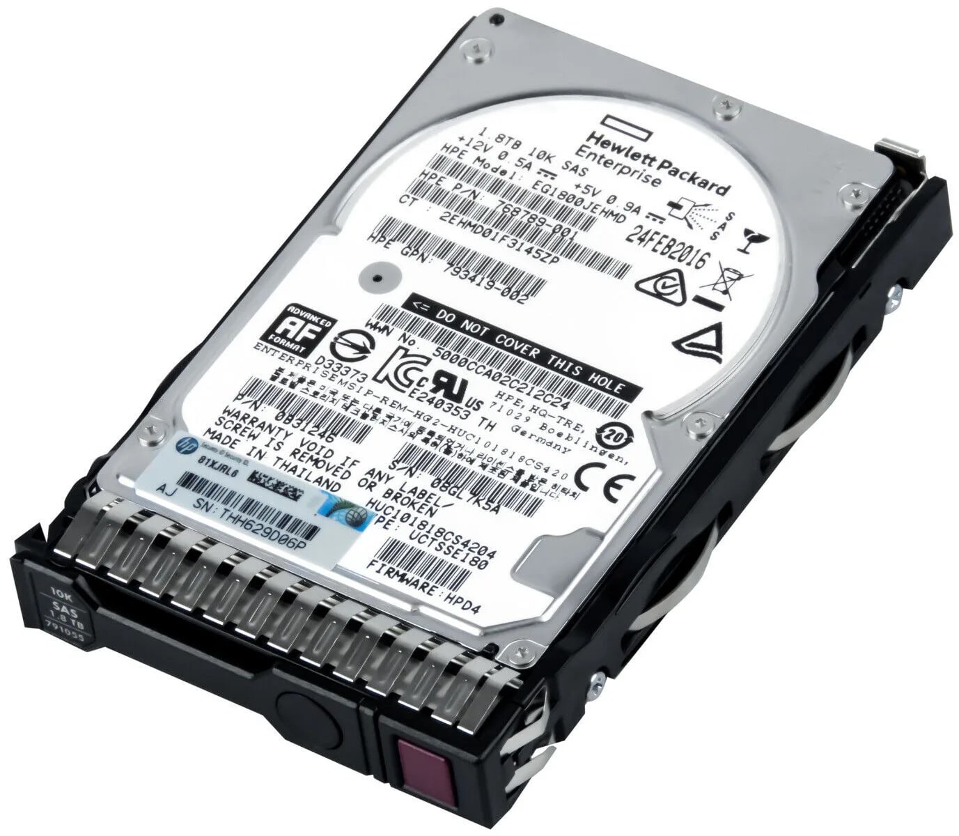 HPE 768789-001 1,8TB SAS 10K 12Gbps 2,5" SFF