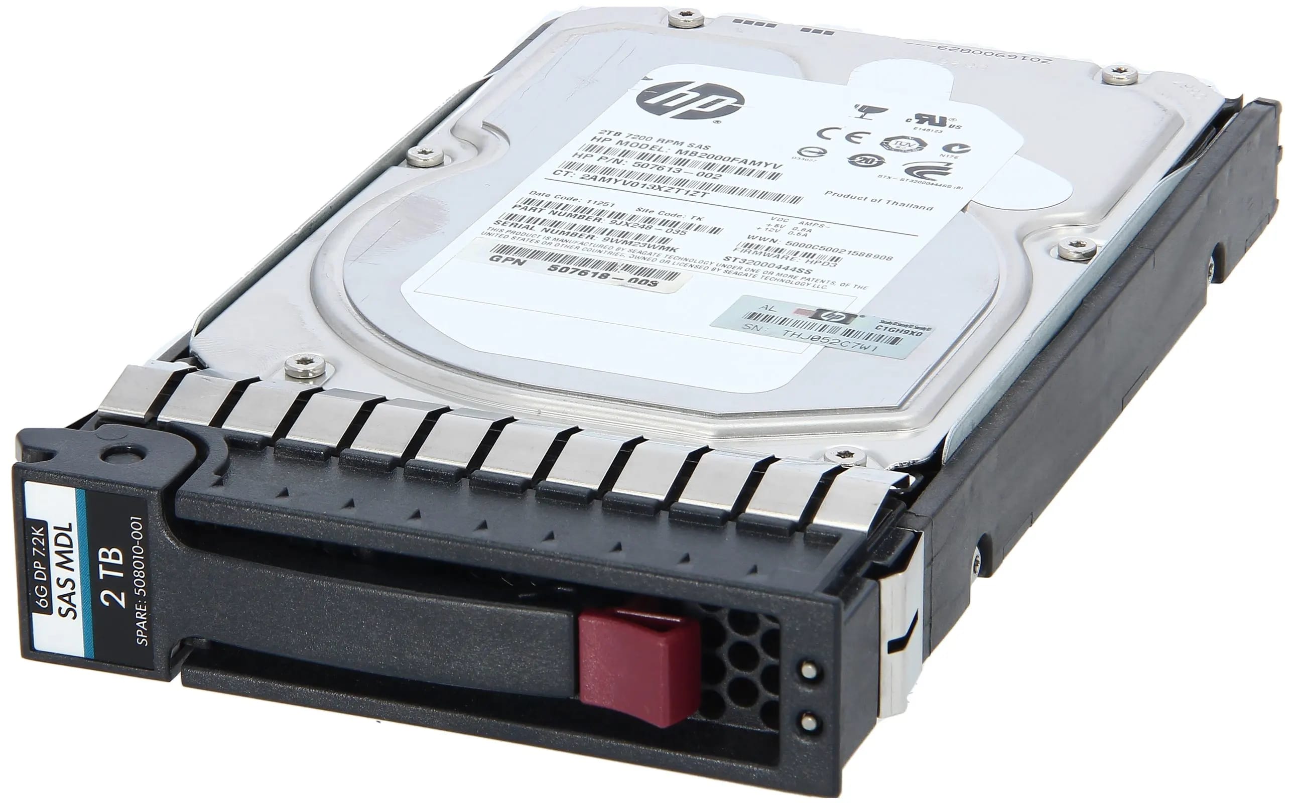 HP 2TB SAS 7.2K 6Gbps 3,5" (2) LFF