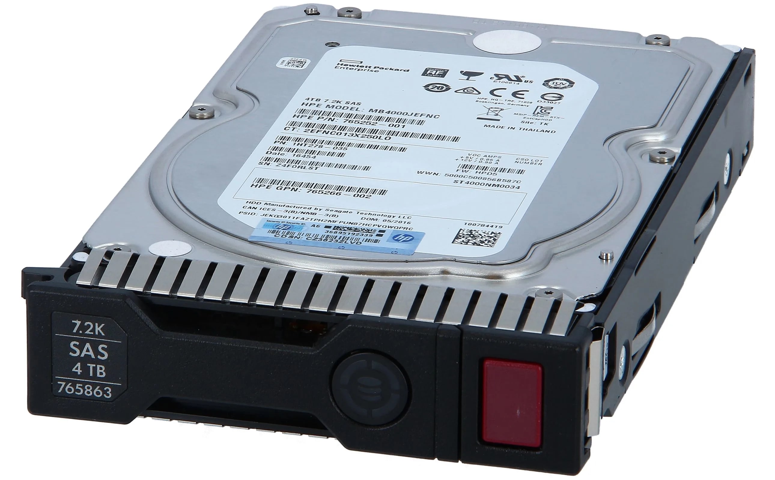 HP Enterprise 4TB SAS 7.2K 12Gbps 3,5" LFF