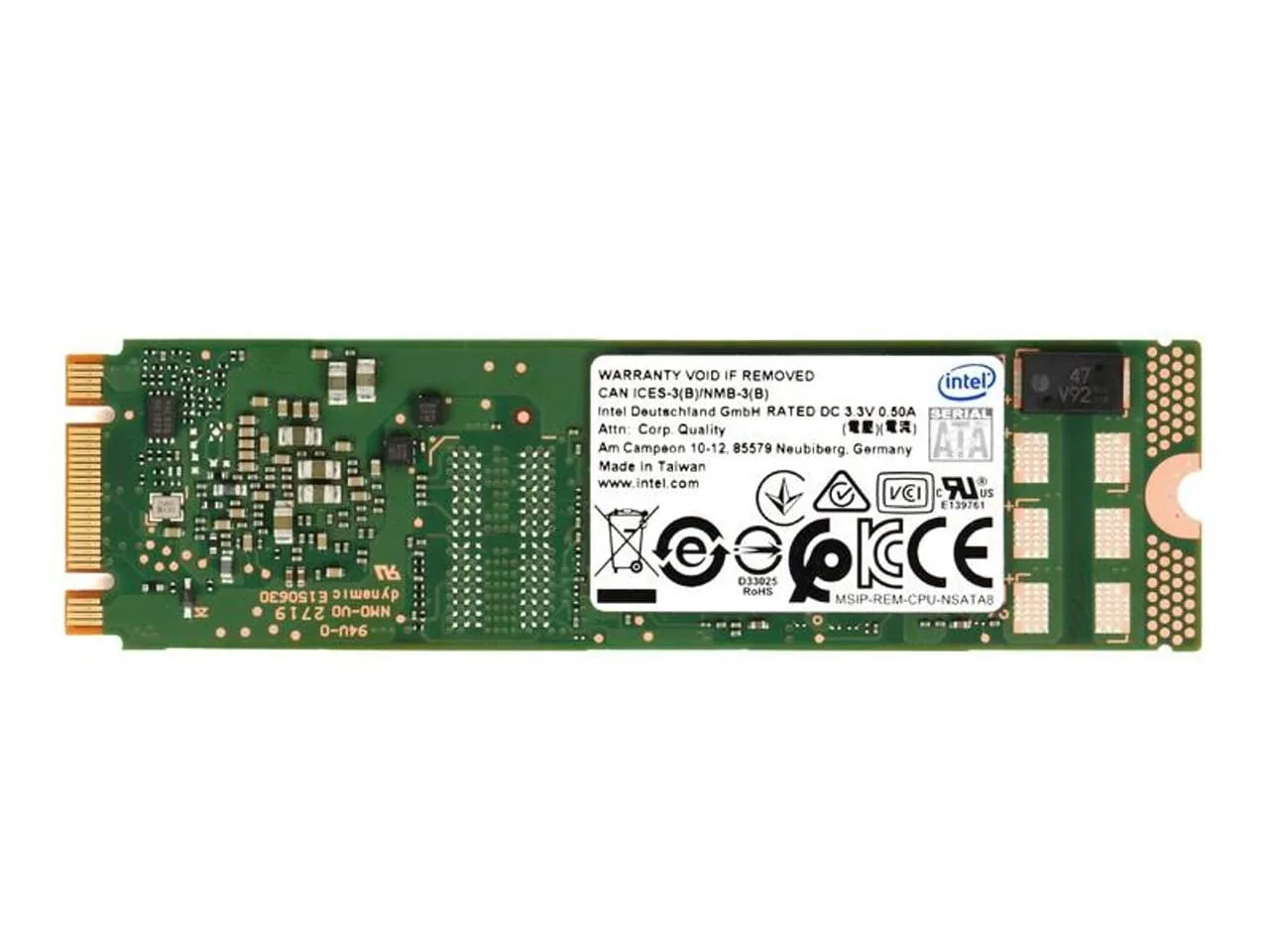Intel 480GB M.2 SATA 6Gbps D3 S4510 TLC SFF