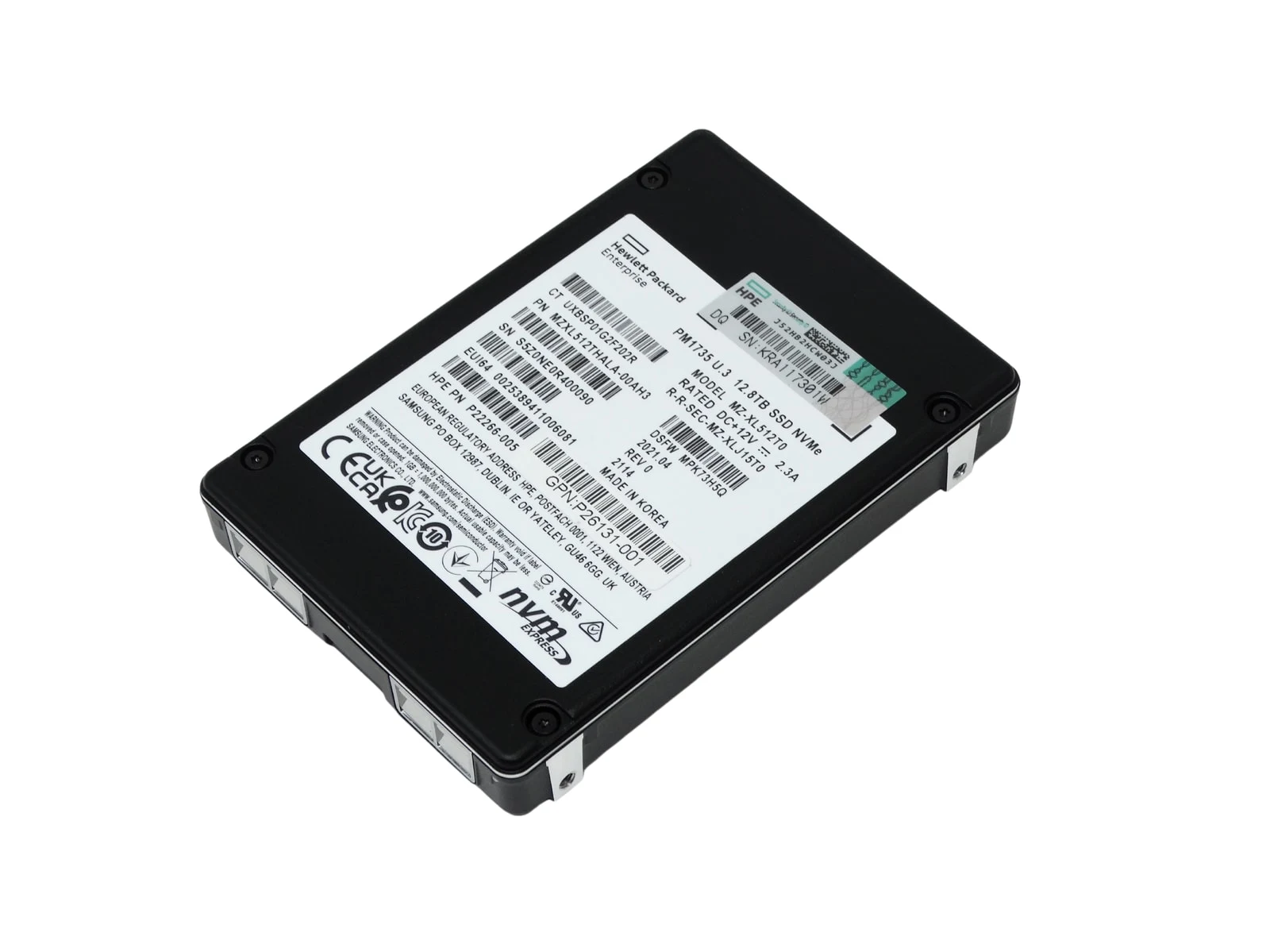 Samsung PM1733 1.6TB PCI-e NVMe U.3 SFF - P/N: P16456-002