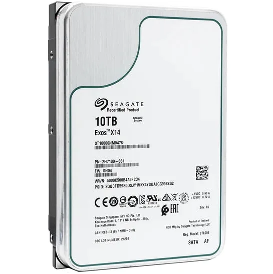 Seagate Exos X14 NEW 10TB SATA 7.2K 6Gbps 3,5" LFF