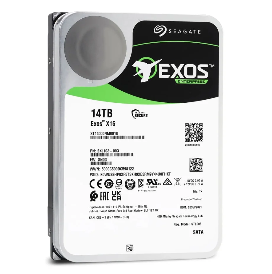 Seagate Exos X14 NEW 14TB SATA 7.2K 6Gbps 3,5" LFF