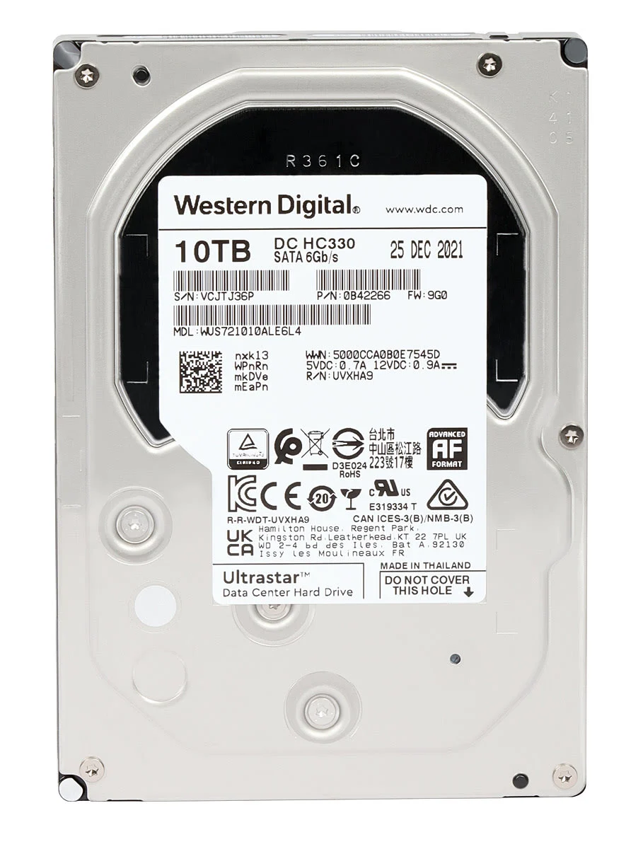 WD HC330 10TB SATA 7.2K 6Gpbs 3,5" LFF