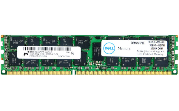 Dell / Micron 16GB DDR3 1333MHz 10600R ECC gen. P/N: SNPMGY5TC/16G 1