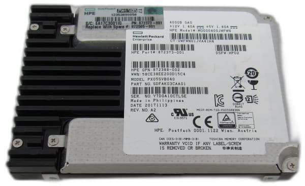 HPE 400GB SAS 12G SFF P/N: 872373-001 1