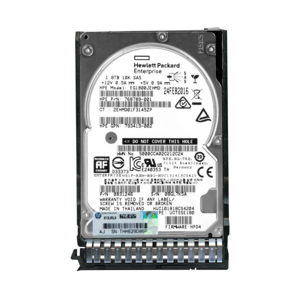 HPE 768789-001 1,8TB SAS 10K 12Gbps 2,5" SFF 2