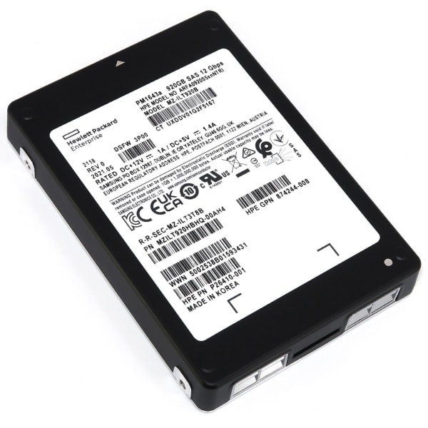 HPE P02435-007 920GB SAS 12Gbps Samsung PM1643 SFF NEW 1
