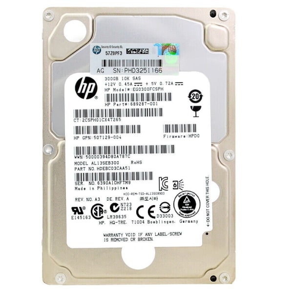 HP 300GB SAS P/N: 862119-001 1