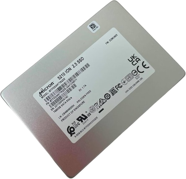 Micron 5210 ION 7.68TB SATA 6Gbps SFF 1