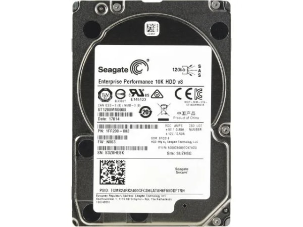 Seagate Enterprise Performance V8 1,2TB SAS 10K 12Gbps 2,5" SFF 2