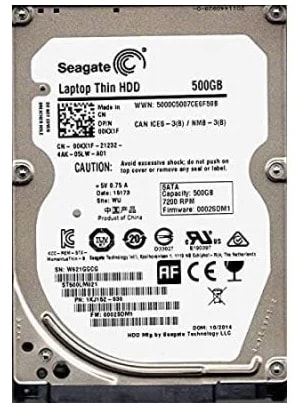 Seagate Laptop Thin 500GB 7.2K SATA 6Gb/s 2,5'' P/N: ST500LM021 2