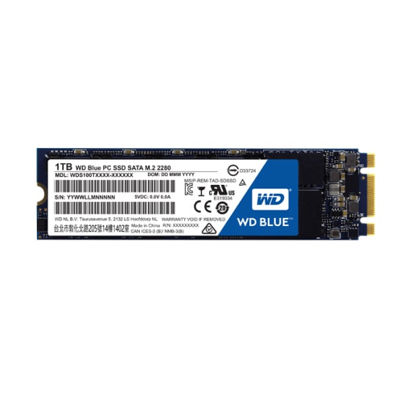 WD Blue SA510 1TB M.2 - P/N: WDS100T3B0B 1
