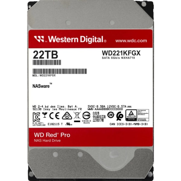 WD Red Pro 22TB 3.5 HDD SATA3 P/N: WD221KFGX 1